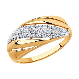 Кольцо Diamant - Золото 585, Фианит (арт. 51-110-00233-1)