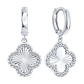 Серьги SOKOLOV - Серебро 925, Фианит (арт. 94027287)