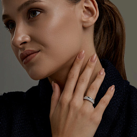 Кольцо SOKOLOV - Серебро 925, Фианит (арт. 94014846)