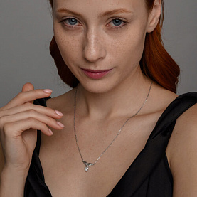 Колье SOKOLOV - Серебро 925, Фианит (арт. 94070578)