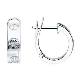 Серьги Diamant - Серебро 925, Фианит (арт. 94-120-02024-1)