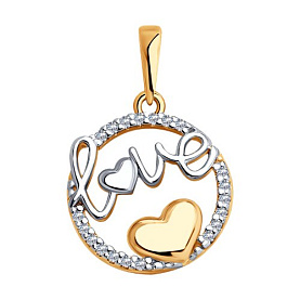 Подвеска SOKOLOV - Серебро 925, Фианит (арт. 93030326)