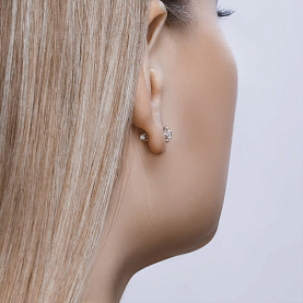 Серьги SOKOLOV - Серебро 925, Фианит (арт. 94021906)