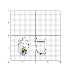 Серьги Diamant - Серебро 925 (арт. 94-120-00820-1)