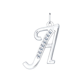 Подвеска SOKOLOV - Серебро 925, Фианит (арт. 94031364)