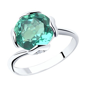 Кольцо SOKOLOV - Серебро 925, Кварц, Фианит (арт. 92011796)