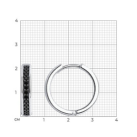 Серьги Diamant - Серебро 925, Фианит (арт. 94-120-01549-1)