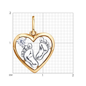 Подвеска Diamant - Серебро 925, Фианит (арт. 93130011611-DIAMANT)