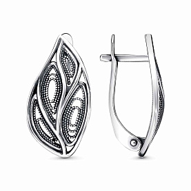 Серьги Красная пресня - Серебро 925 (арт. 33015818)