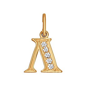 Подвеска SOKOLOV - Золото 585, Фианит (арт. 031097)