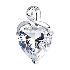 Подвеска SOKOLOV - Серебро 925, Фианит (арт. 94030161)