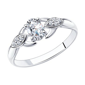 Кольцо SOKOLOV - Серебро 925, Фианит (арт. 94012224)