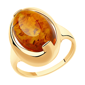 Кольцо Diamant - Серебро 925, Янтарь (арт. 93-310-00477-1)