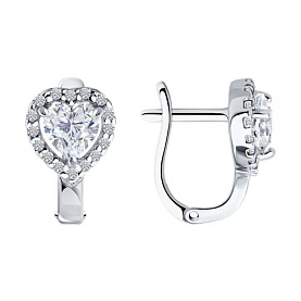 Серьги SOKOLOV - Серебро 925, Фианит (арт. 94026816)