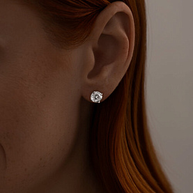 Серьги SOKOLOV - Серебро 925, Фианит (арт. 94022997)