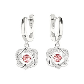 Серьги Фиделис - Серебро 925, Фианит (арт. C1RC3796E-p)