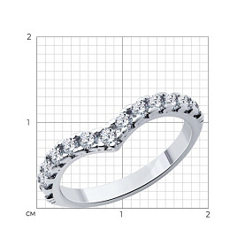 Кольцо SOKOLOV - Серебро 925, Фианит (арт. 94014165)