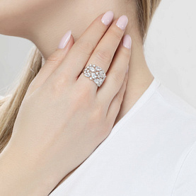 Кольцо SOKOLOV - Серебро 925, Фианит (арт. 94012236)