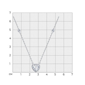 Колье SOKOLOV - Серебро 925, Фианит (арт. 94071275-91)