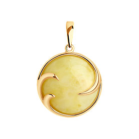 Подвеска Diamant - Серебро 925, Янтарь пресс. (арт. 93-330-00840-1)