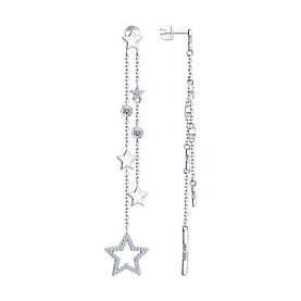 Серьги SOKOLOV - Серебро 925, Фианит (арт. 94025894)