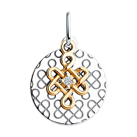 Подвеска Diamant - Серебро 925, Фианит (арт. 94-130-02121-2)