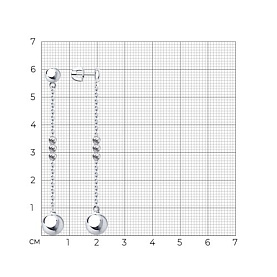 Серьги Diamant - Серебро 925 (арт. 94-122-01539-1)