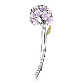 Брошь Мириада - Серебро 925, Фианит, Эмаль (арт. 901082620)