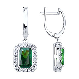 Серьги SOKOLOV - Серебро 925, Фианит (арт. 94027591)