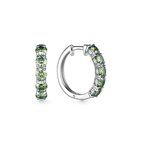 Серьги Дар - Серебро 925, Синтетический муассанит (арт. С-5055рс16139)