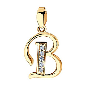 Подвеска SOKOLOV - Серебро 925, Фианит (арт. 93030532)