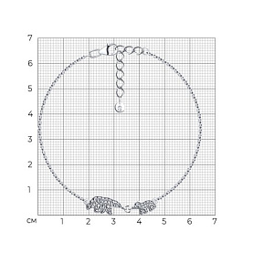 Браслет SOKOLOV - Серебро 925, Фианит (арт. 94051252)