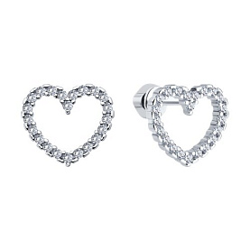 Серьги SOKOLOV - Серебро 925, Фианит (арт. 94026760)