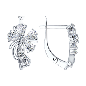 Серьги SOKOLOV - Серебро 925, Фианит (арт. 94020248)