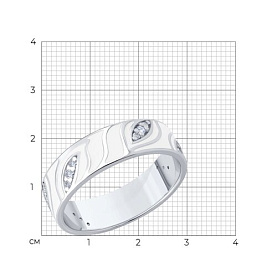 Кольцо SOKOLOV - Серебро 925, Фианит (арт. 94014426)