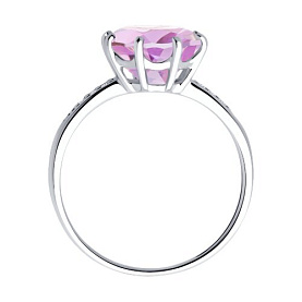 Кольцо Diamant - Серебро 925, Аметист, Фианит (арт. 94-310-02040-2)