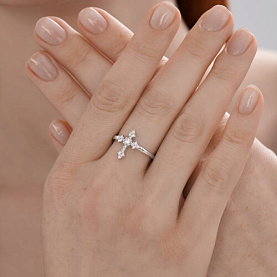 Кольцо SOKOLOV - Серебро 925, Фианит (арт. 94014449)