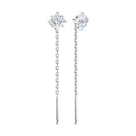 Серьги SOKOLOV - Серебро 925, Фианит (арт. 94027656-91)