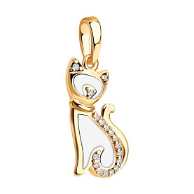 Подвеска Diamant - Серебро 925, Фианит, Эмаль (арт. 93-130-02260-2)