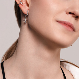 Серьги SOKOLOV - Серебро 925, Фианит (арт. 94025821)