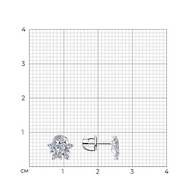 Серьги SOKOLOV - Серебро 925, Фианит (арт. 94020089)