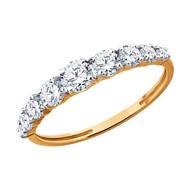 Кольцо Diamant - Золото 585, Фианит (арт. 51-110-01328-1)