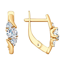 Серьги SOKOLOV - Золото 375, Фианит (арт. 31-120-00094-1)