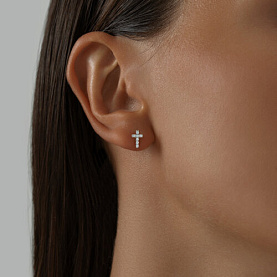 Серьга SOKOLOV - Серебро 925, Фианит (арт. 94170130)