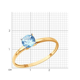 Кольцо Diamant - Золото 375, Топаз (арт. 31-310-01747-1)