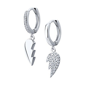 Серьги SOKOLOV - Серебро 925, Фианит (арт. 94026200)