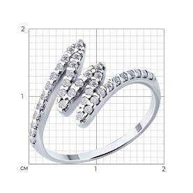 Кольцо SOKOLOV - Серебро 925, Фианит (арт. 94014290)