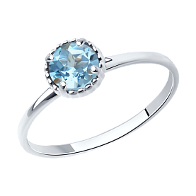 Кольцо SOKOLOV - Серебро 925, Топаз (арт. 92012038)