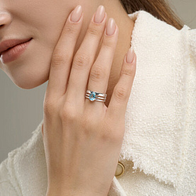 Кольцо SOKOLOV - Серебро 925, Топаз (арт. 92014723)