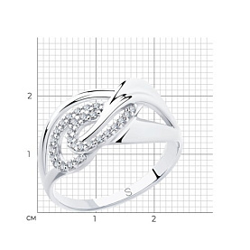 Кольцо SOKOLOV - Серебро 925, Фианит (арт. 94012922)